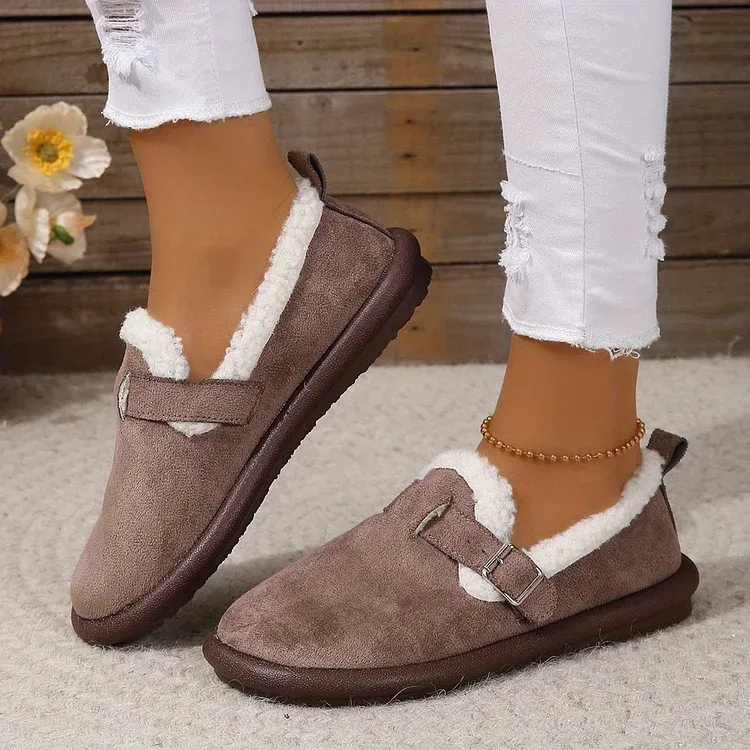 🤶🏻 Christmas Sale-50% OFF 🎁 Women's Fleece Slip-On Snow Boots 💗
