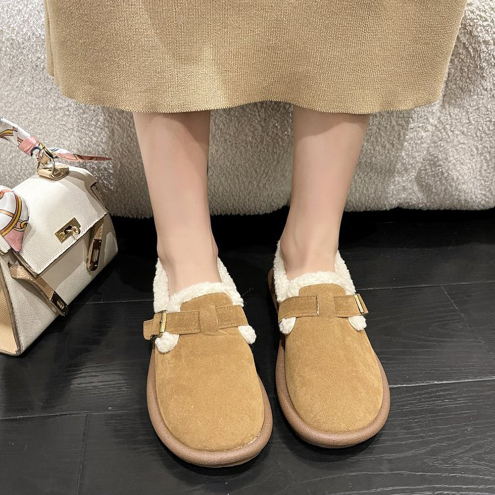 Women's Fleece Slip-On Snow Boots