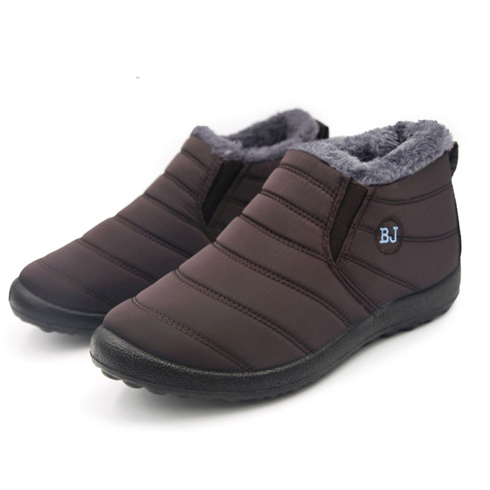 Comfortable winter warm men's and women's waterproof cotton shoes