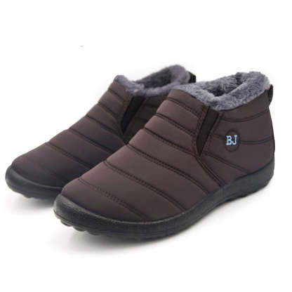 Comfortable winter warm men's and women's waterproof cotton shoes