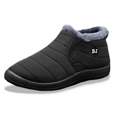 Comfortable winter warm men's and women's waterproof cotton shoes