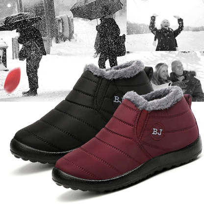 Comfortable winter warm men's and women's waterproof cotton shoes