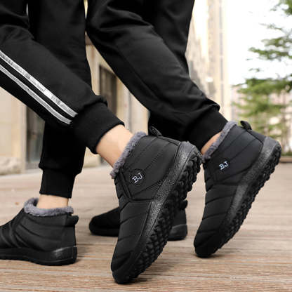 Comfortable winter warm men's and women's waterproof cotton shoes