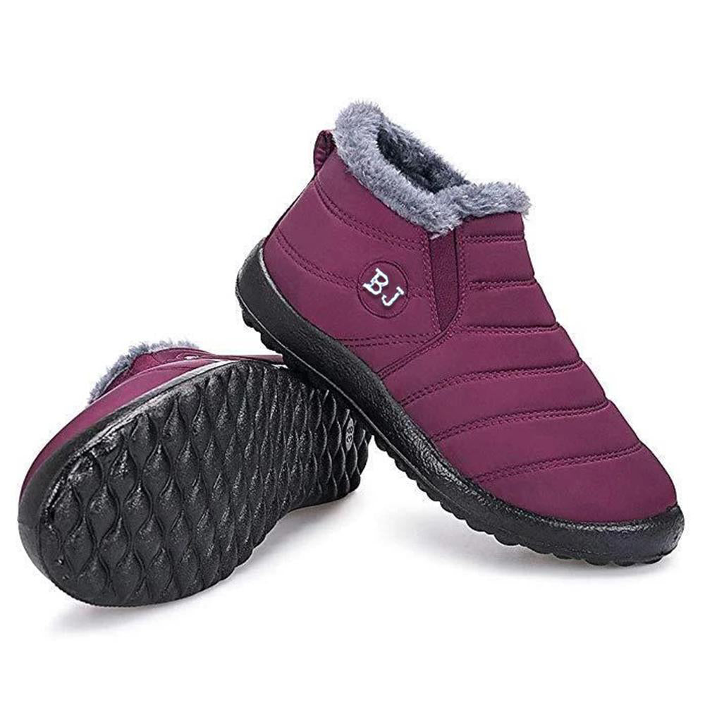 Comfortable winter warm men's and women's waterproof cotton shoes