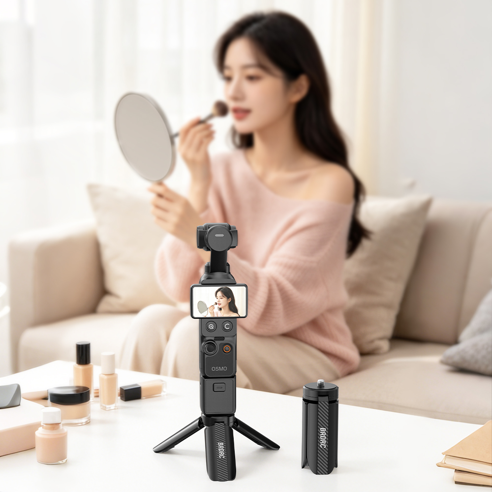 BRDRC Mini Tripod for DJI Pocket 3/4 4P/Insta360 Luna Ultra