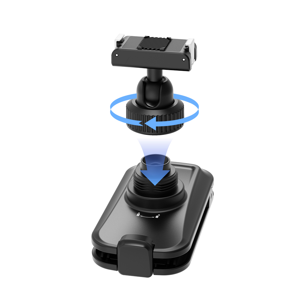 BRDRC Backpack Clip Mount for DJI Action 6/5 Pro/4