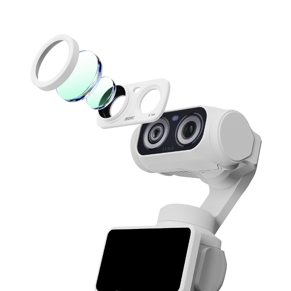 BRDRC Wide Angle Lens White for Insta360 Luna Ultra