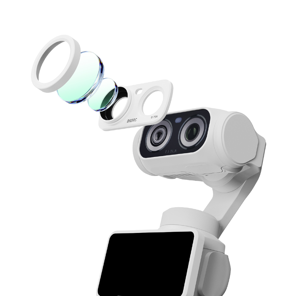 BRDRC Wide Angle Lens White for Insta360 Luna Ultra