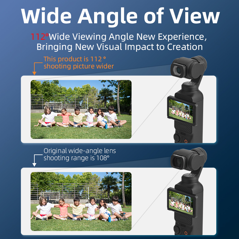 BRDRC  Wide Angle Lens for DJI OSMO Pocket 3( Aluminum Alloy Frame)