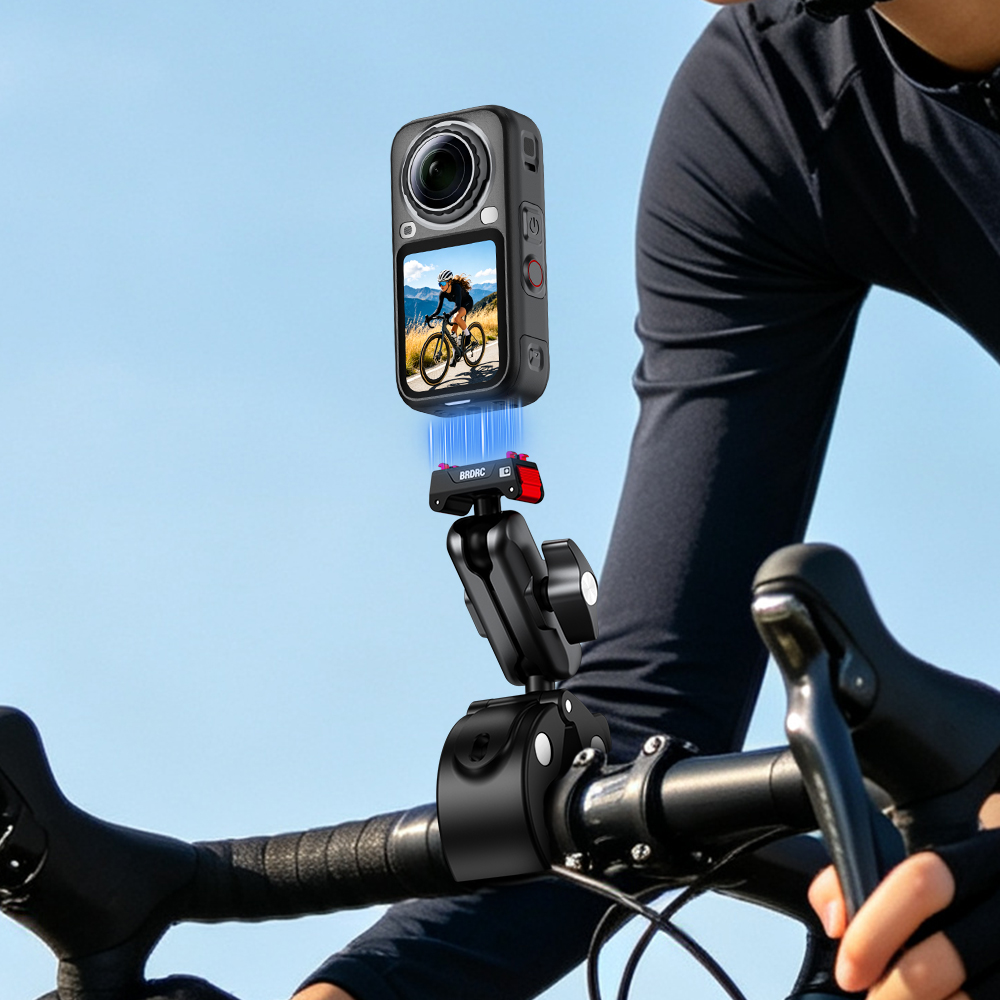 BRDRC Cycling Motorcycle Clip for Insta360 X6 X5 Ace Pro 2