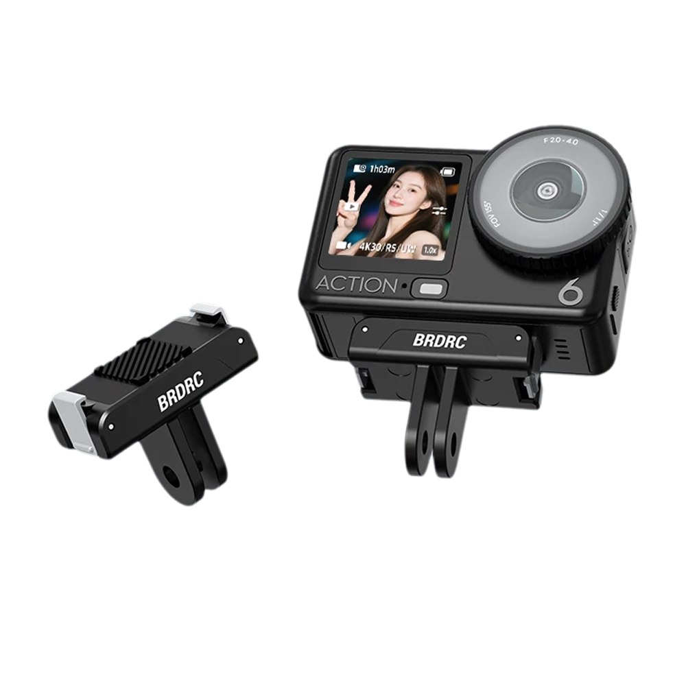 BRDRC Magnetic Quick Release Adapter Mount for DJI OSMO Action 6/Nano/Action 5