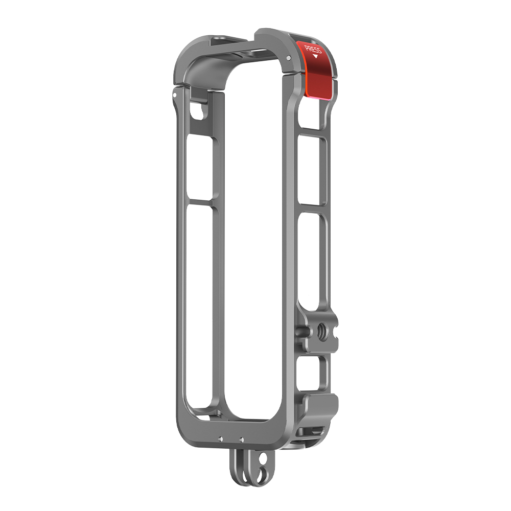 BRDRC Metal Protective Frame Silicone Lens Cap For Insta360 X4