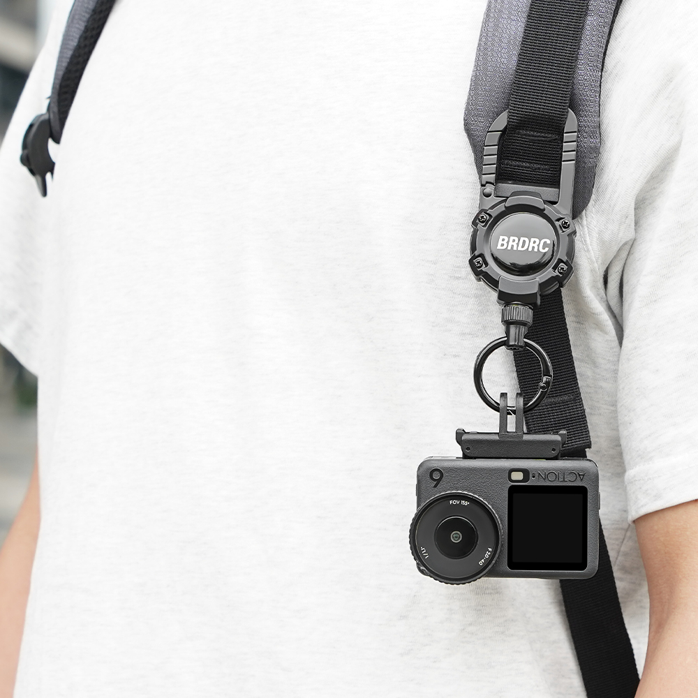 BRDRC Retractable Lanyard Backpack Buckle for DJI Pocket 3/4/4P/Action 6/5 