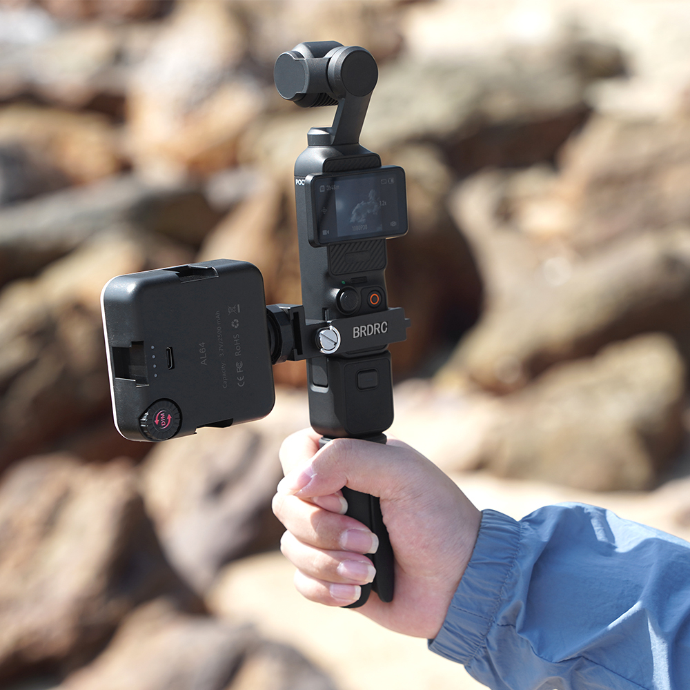 BRDRC Cold Shoe Mount Adapter for DJI Pocket 3 Camera