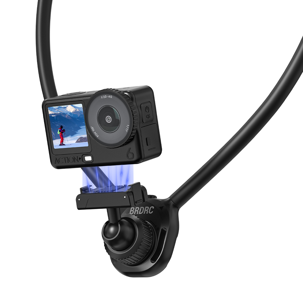 BRDRC Neck Mount for DJI Action 6 5 4/Nano/Osmo 360 