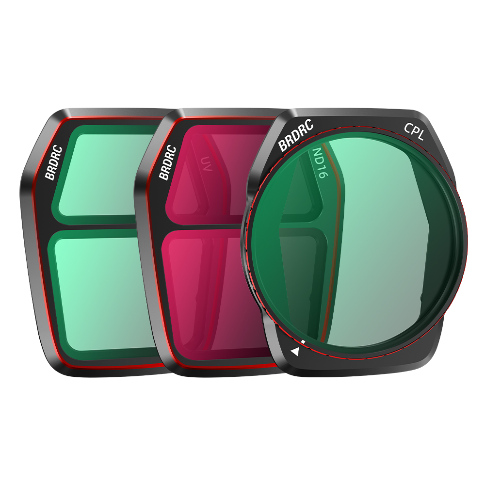 BRDRC Lens Filters Adjustable CPL ND8 ND16 ND32 ND64 UV LPR For DJI AIR 3S