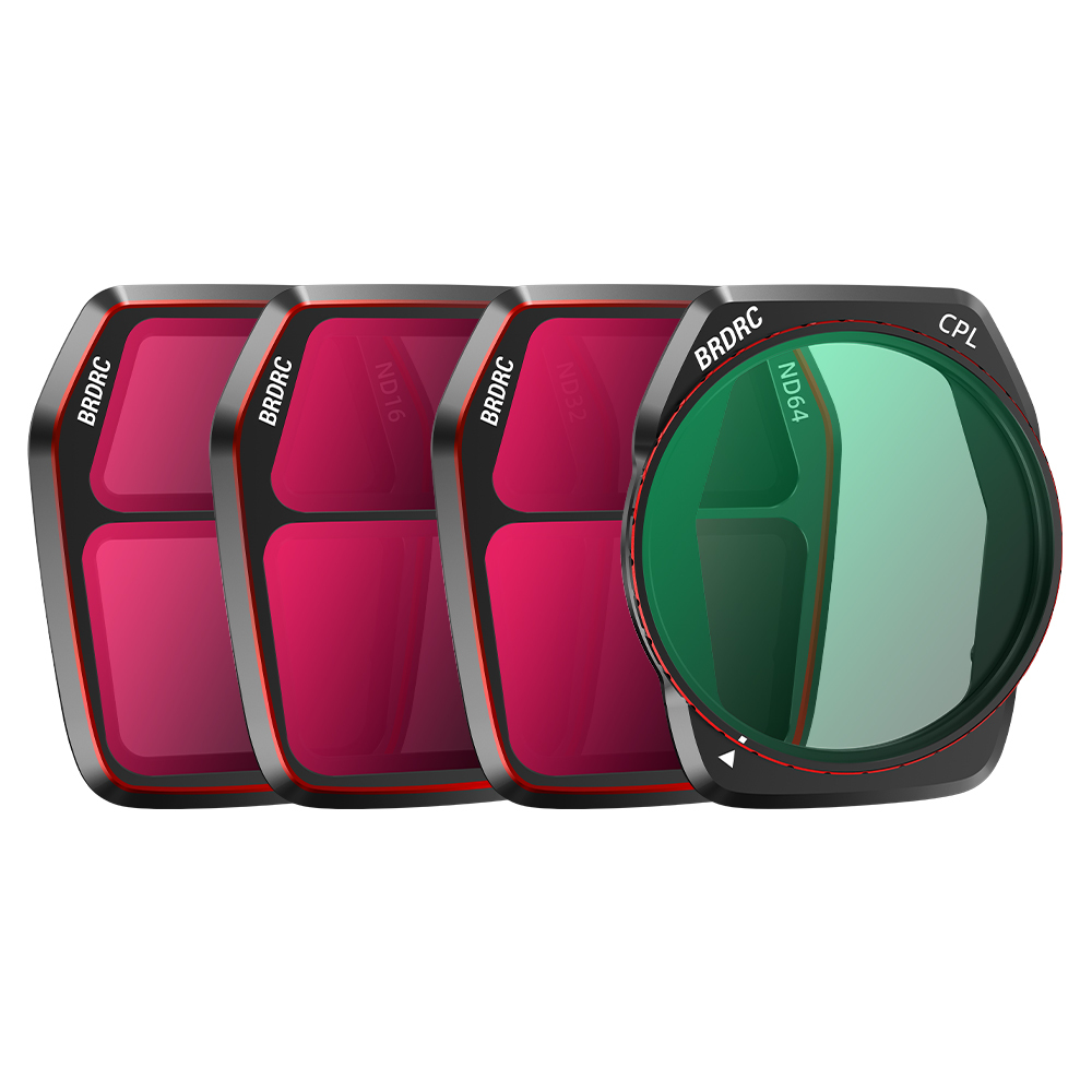 BRDRC Lens Filters Adjustable CPL ND8 ND16 ND32 ND64 UV LPR For DJI AIR 3S