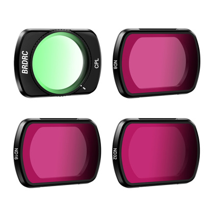 BRDRC 4PACK (CPL+ND8+ND16+ND32) Lens Filter for DJI OSMO Pocket 3