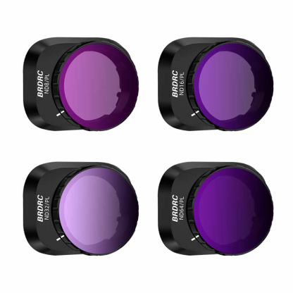 BRDRC Lens Filter Kit UV/CPL./ND8/ND16/ND32/ND64 Camera Filter for DJI Mini 4 Pro(Plastic Frame)