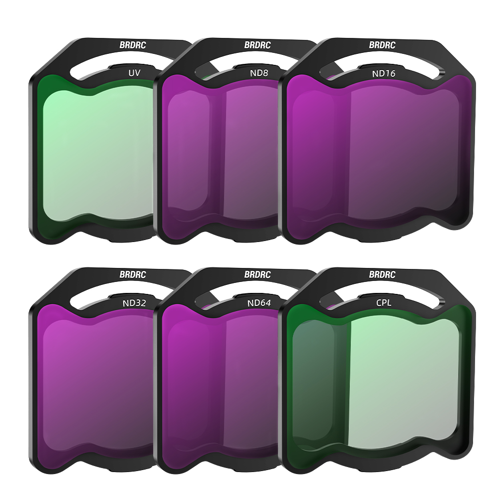 BRDRC CPL UV ND8 ND16 ND32 Lens Filters Kit for 