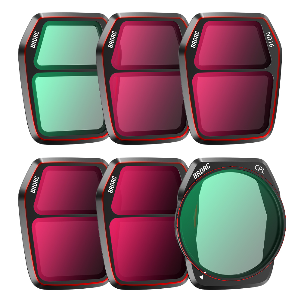 BRDRC Lens Filters Adjustable CPL ND8 ND16 ND32 ND64 UV LPR For DJI AIR 3S