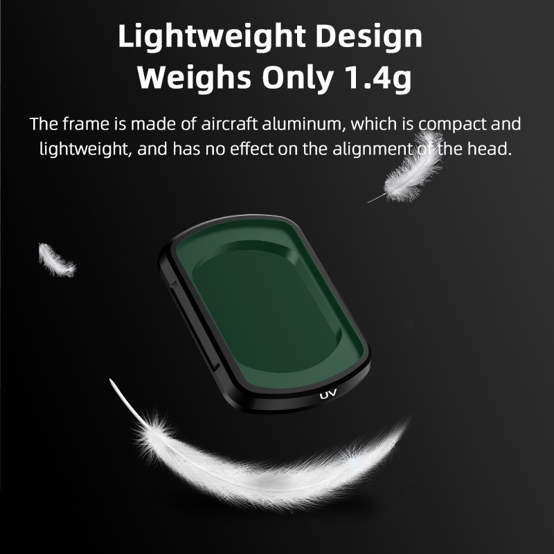 BRDRC 4PACK (ND8PL/ND16PL/ND32L/ND64PL) Lens Filter for DJI OSMO Pocket 3