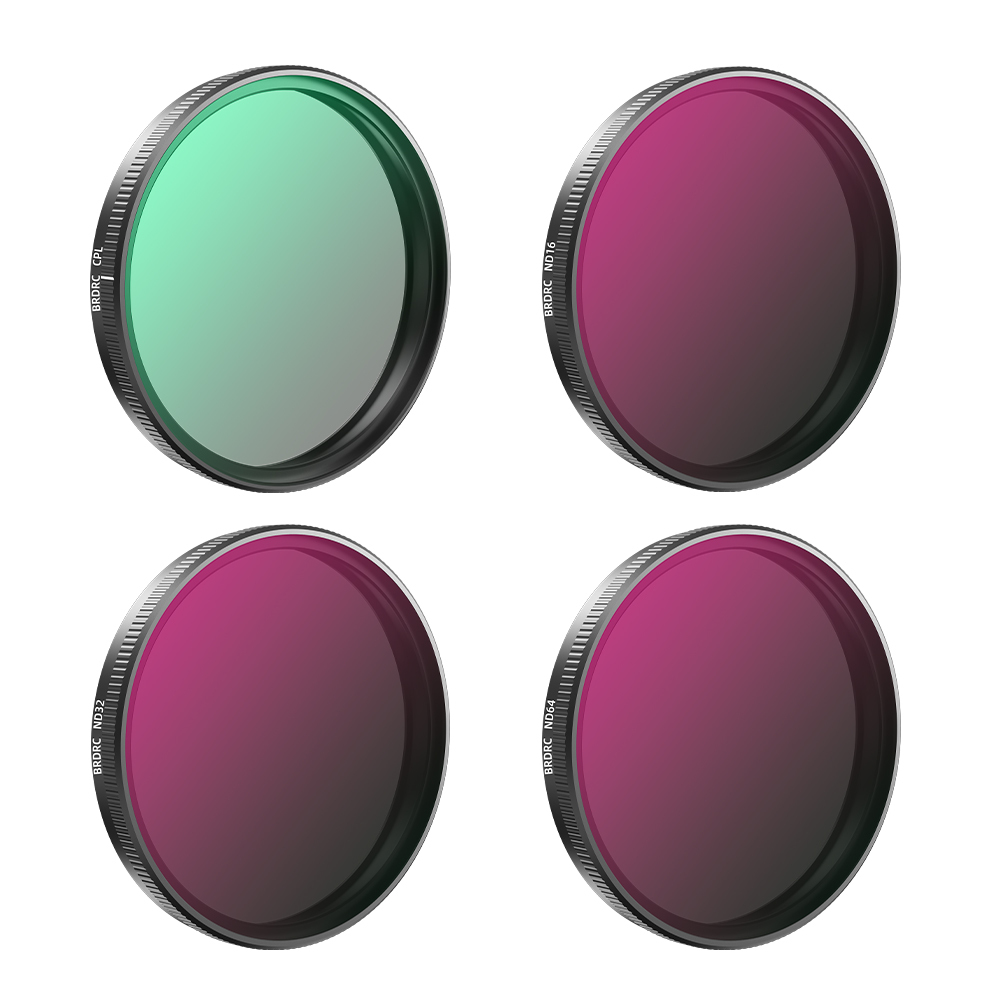 BRDRC  CPL UV ND8 ND16 ND32 Lens Filters Kit for OSMO Action 5 Pro Camera