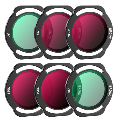 BRDRC Lens Filter Kit UV/CPL/ND8/16 /32 /64 Camera Filter for NEO Drone
