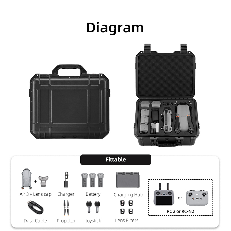 BRDRC Caryying Case for DJI Air 3/3S