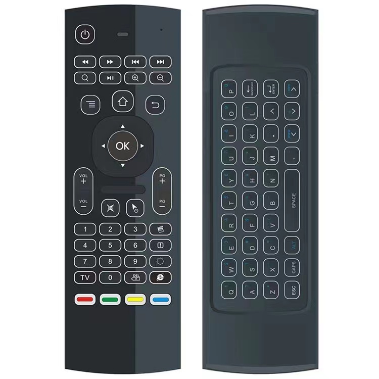 Air Mouse Remote, with Voice MX3 Pro 2.4G Android Box Remote with Mini Wireless Keyboard, Compatible for Android TV/Box/IPTV/Android Projector-Superbox Official Store