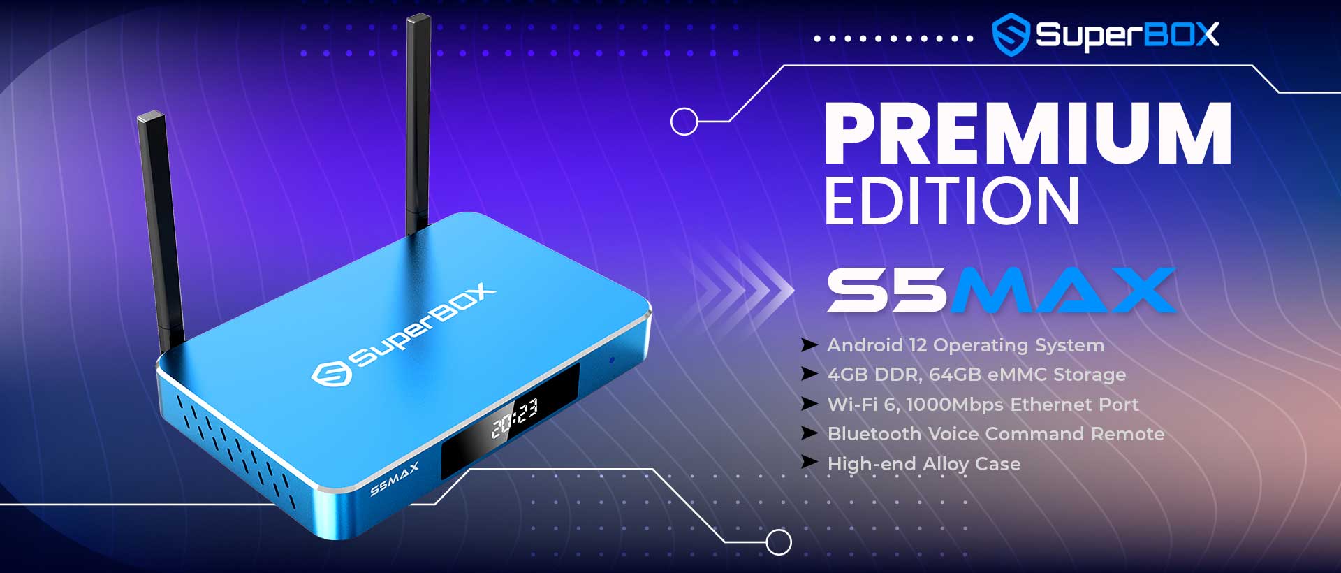 SuperBox S5 MAX equipped with advanced voice command functionality