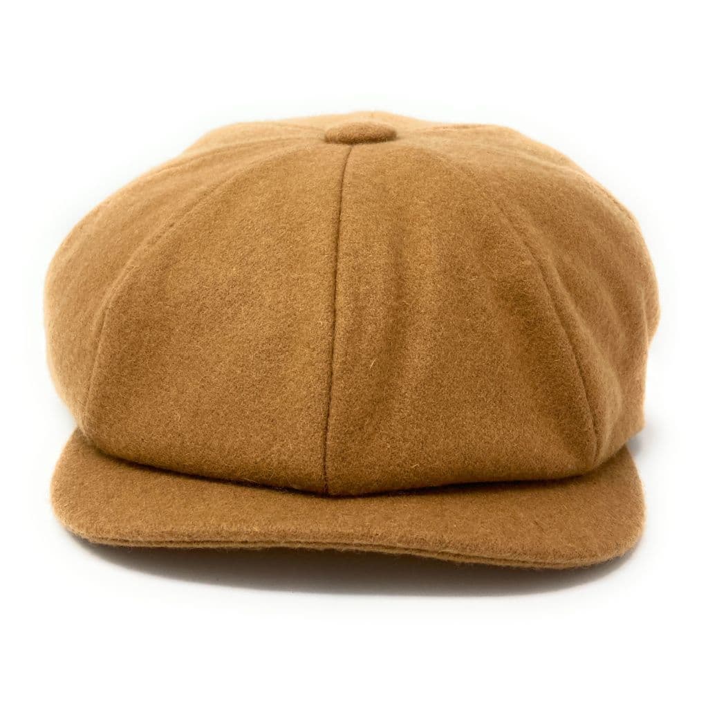 Gatsby - Melton Wool - Lined - Fawn (Peaky Blinders Style Cap)