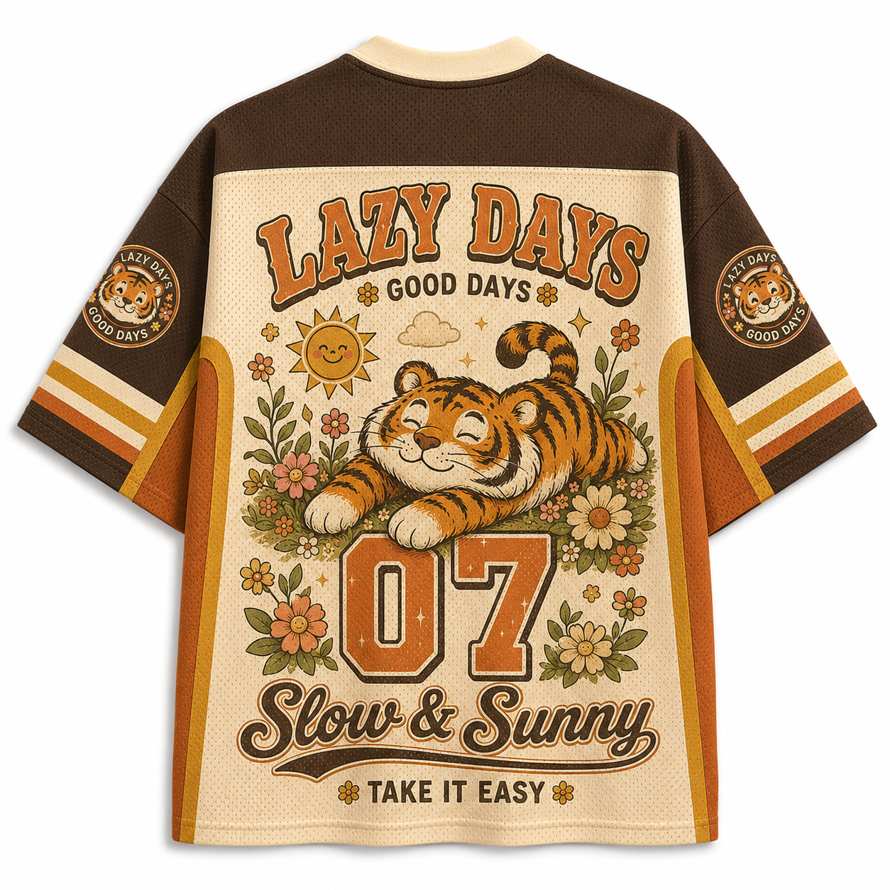 Lazy Tiger Little Flower Club Vintage Mesh Jersey
