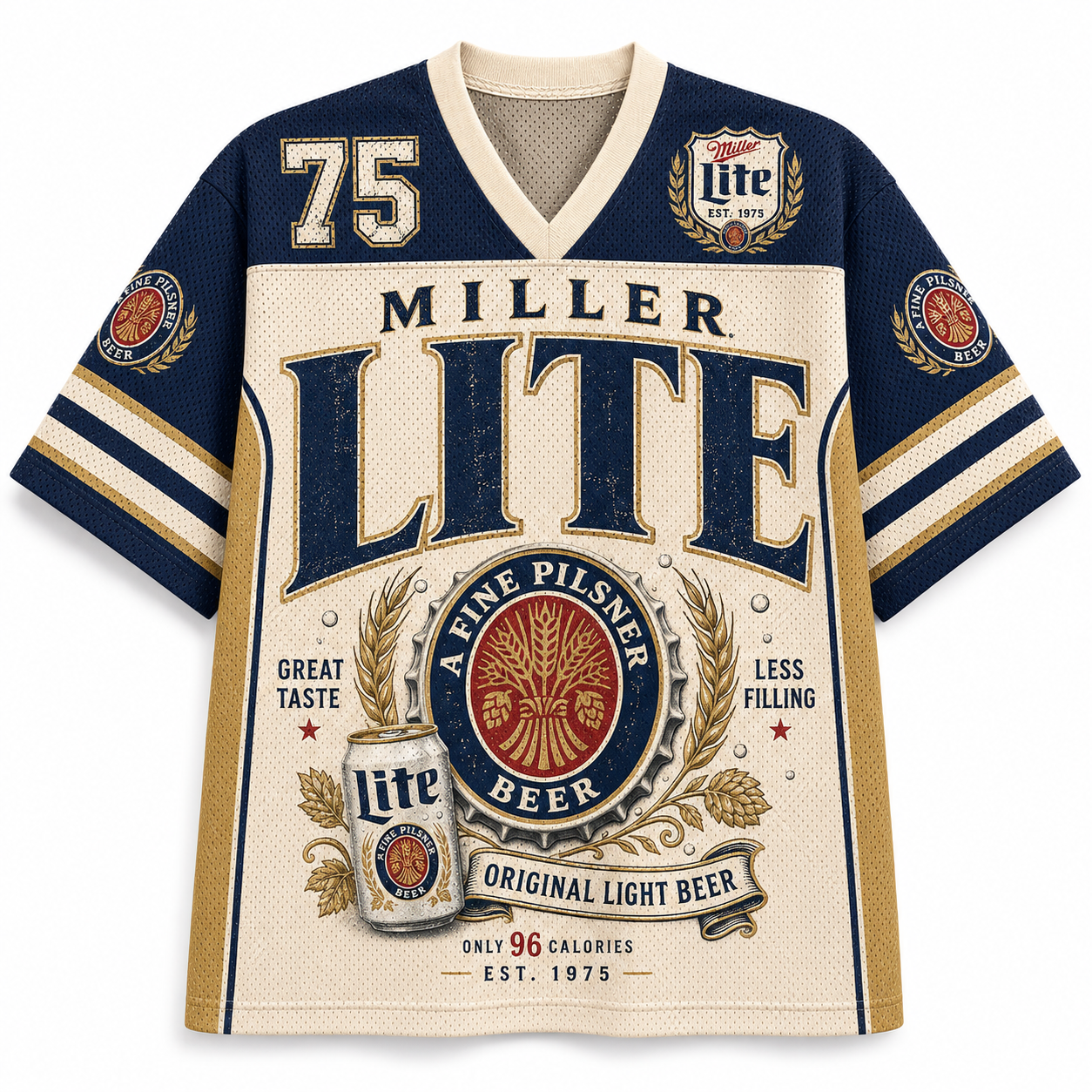 Vintage Miller Lite Graphic Mesh Jersey