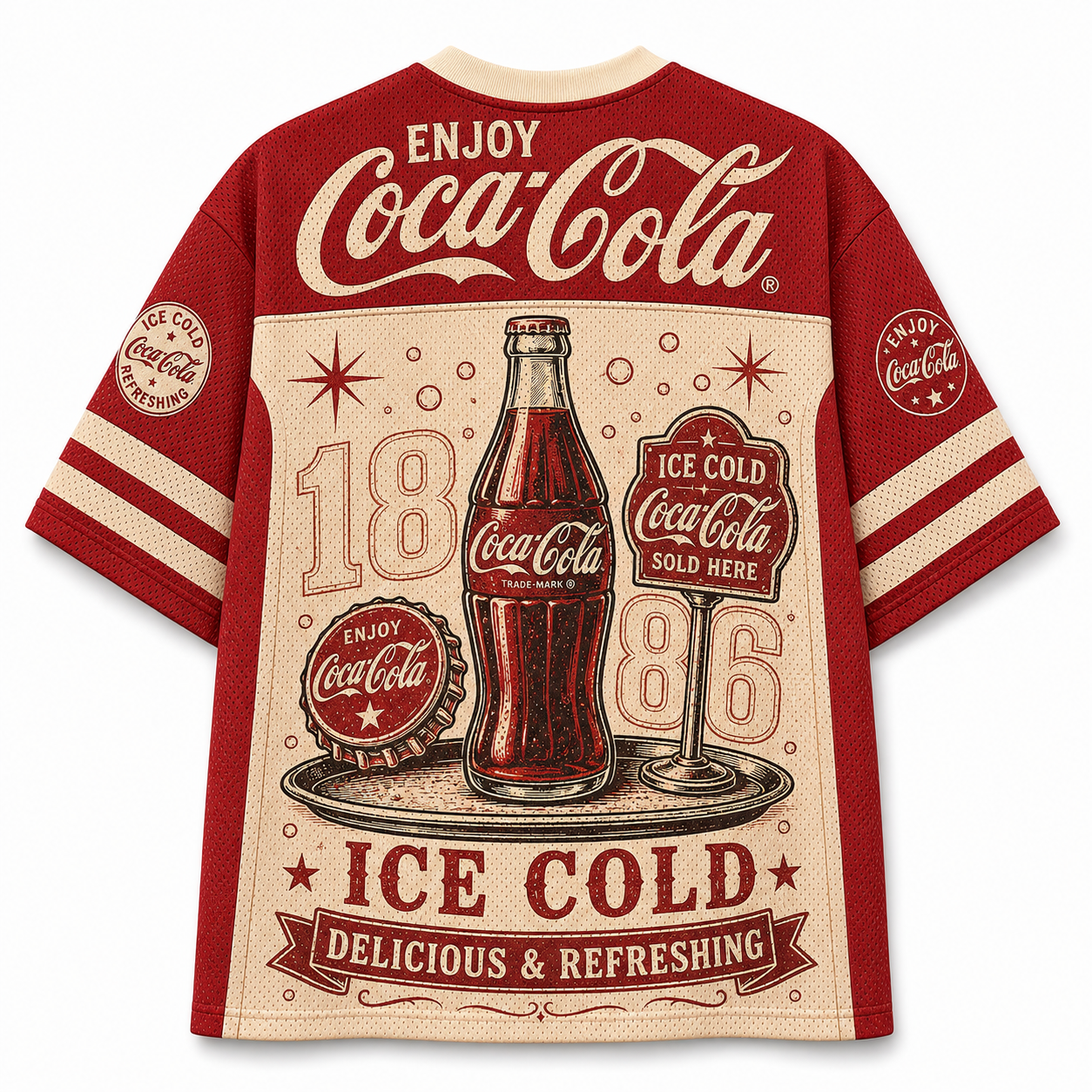 Coca-Cola Soda Graphic Mesh Jersey