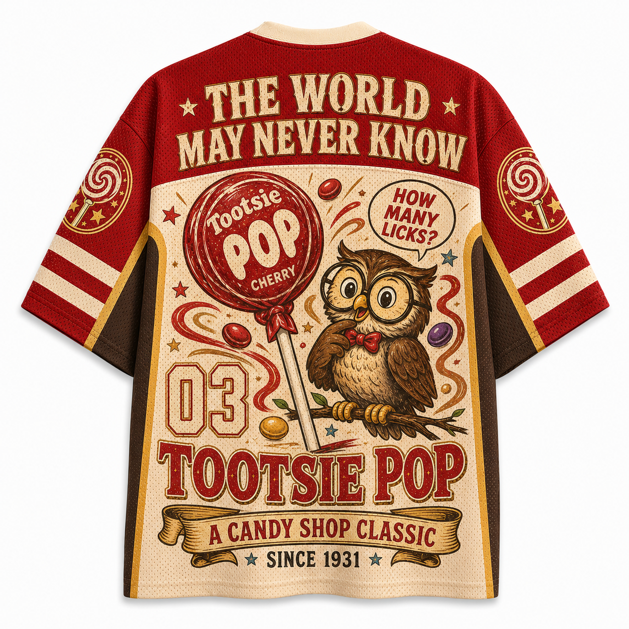 ootsie Pop Candy Graphic Mesh Jersey