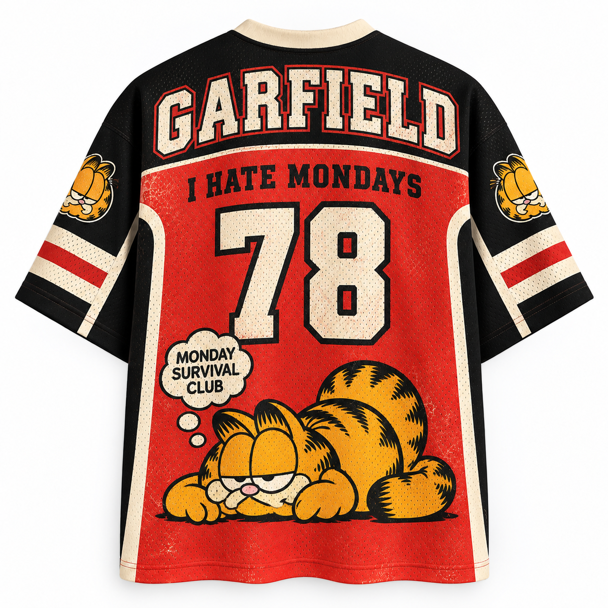 Retro 78 Garfield Distressed Contrast Jersey