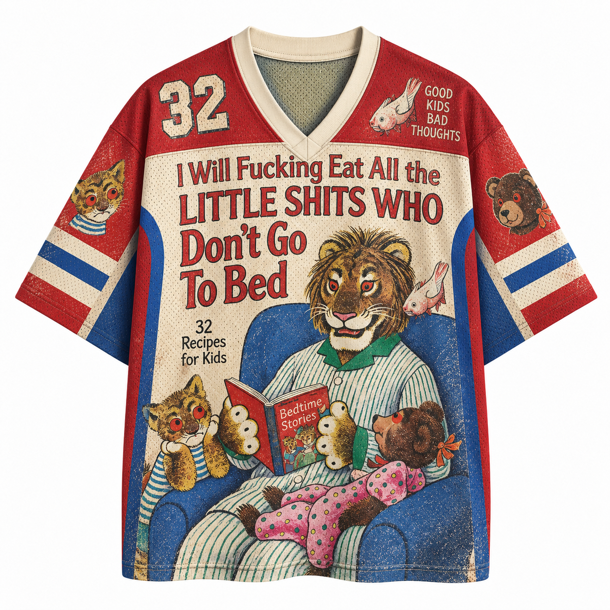 I Will Fucking Eat All The Little Shits Lion Jersey