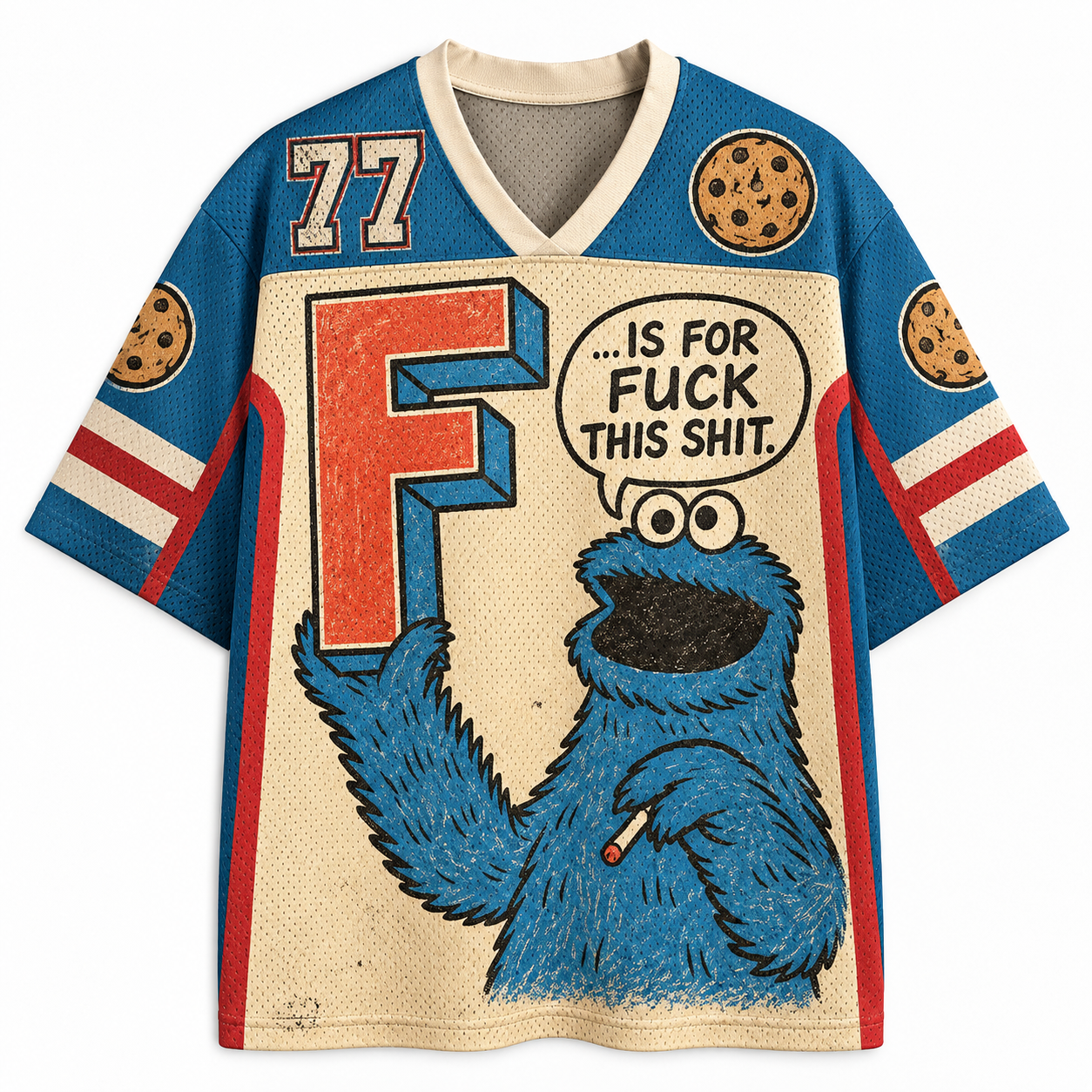 Cookie Monster Is For Fuck This Shit Jersey