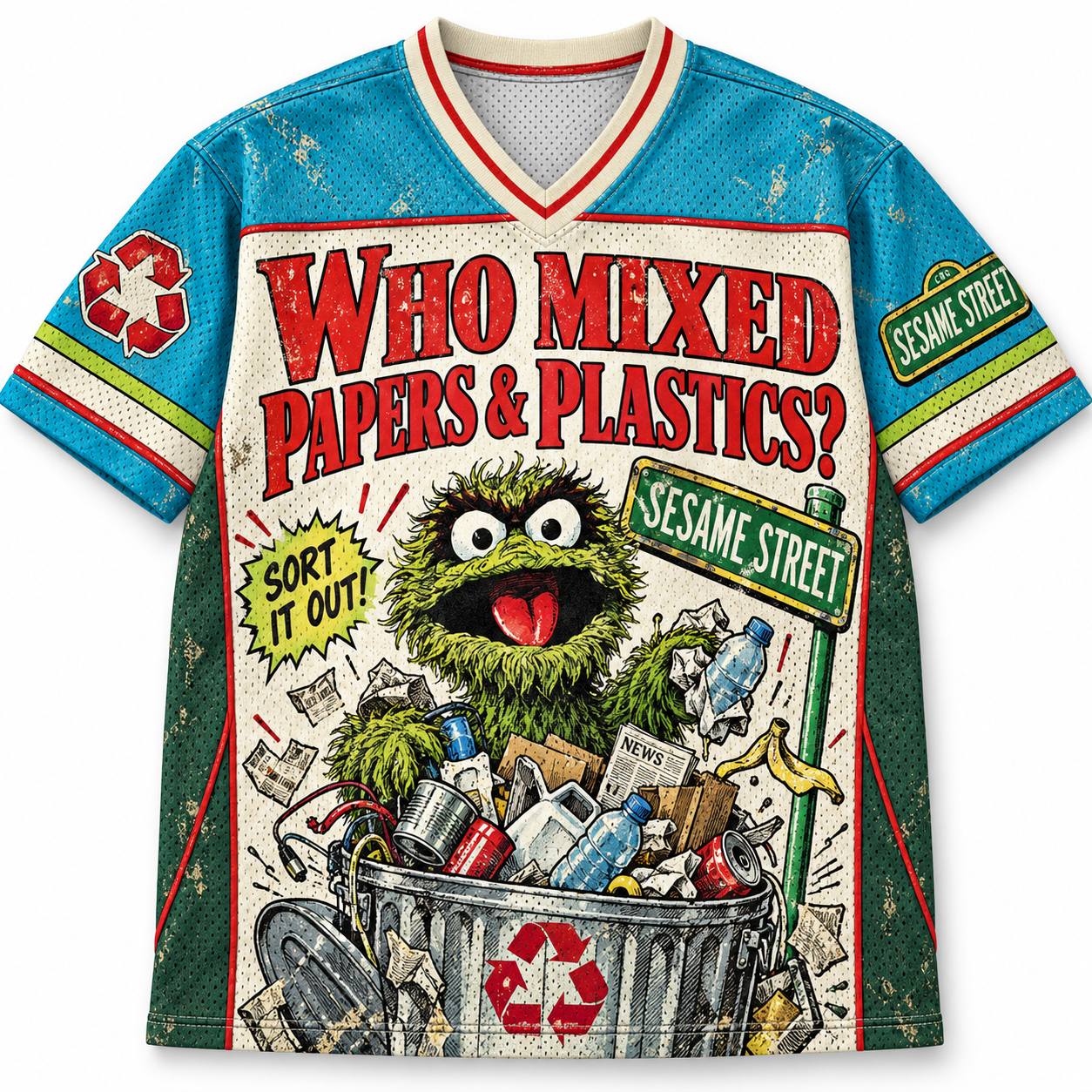 Sesame Street "Sort It Out" Contrast   Jersey