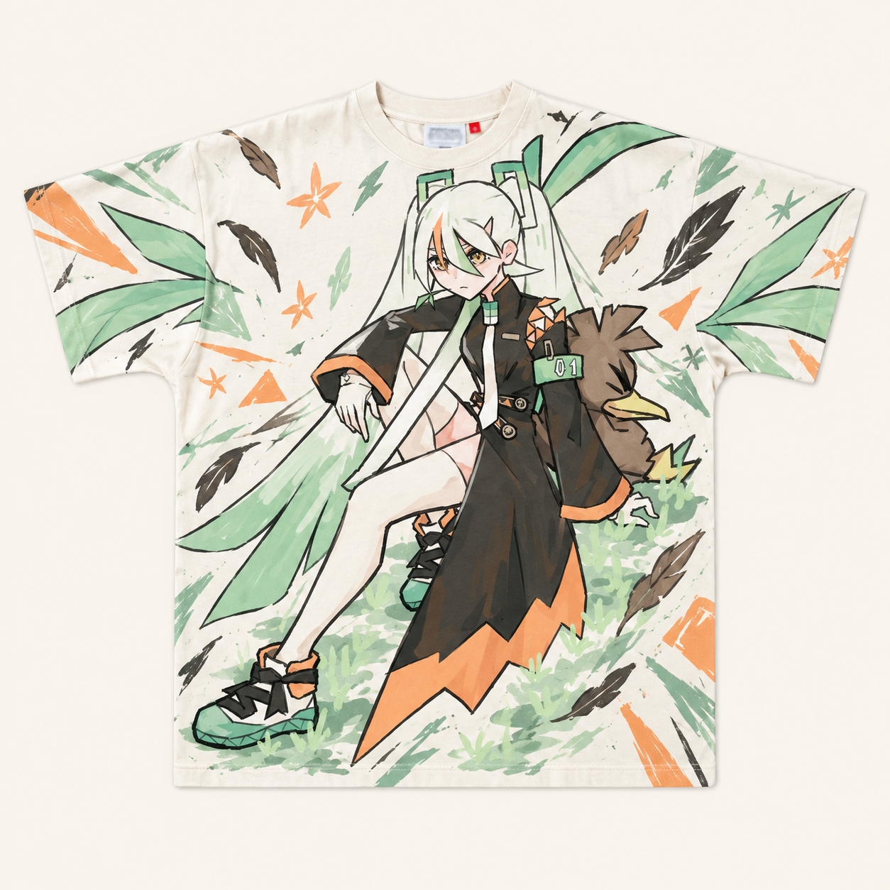 Hatsune Miku Project VOLTAGE Flying Type All-over print pure cotton t-shirt