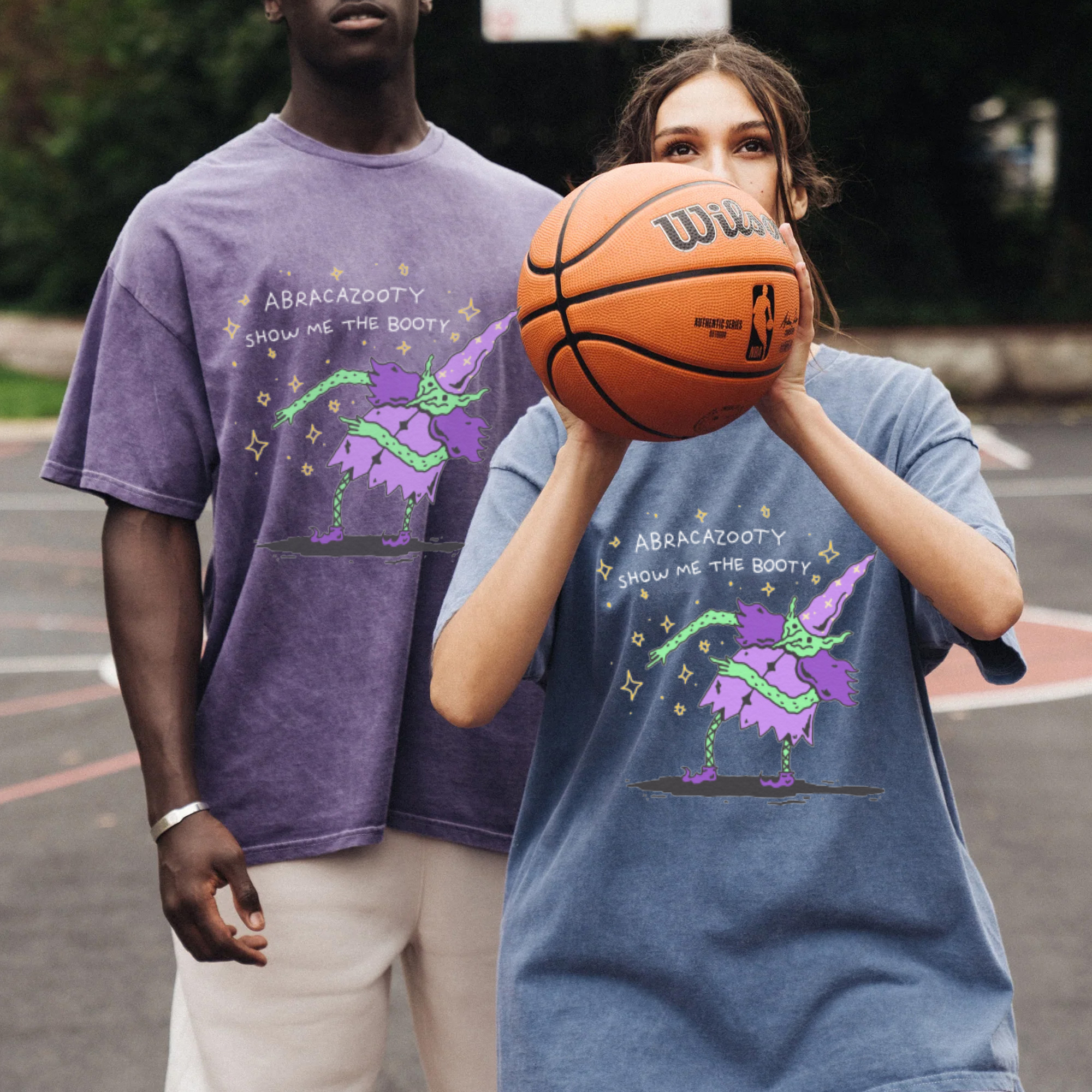 You're In Her DMS Unisex Printed Retro Washed Short Sleeved T-Shirt
