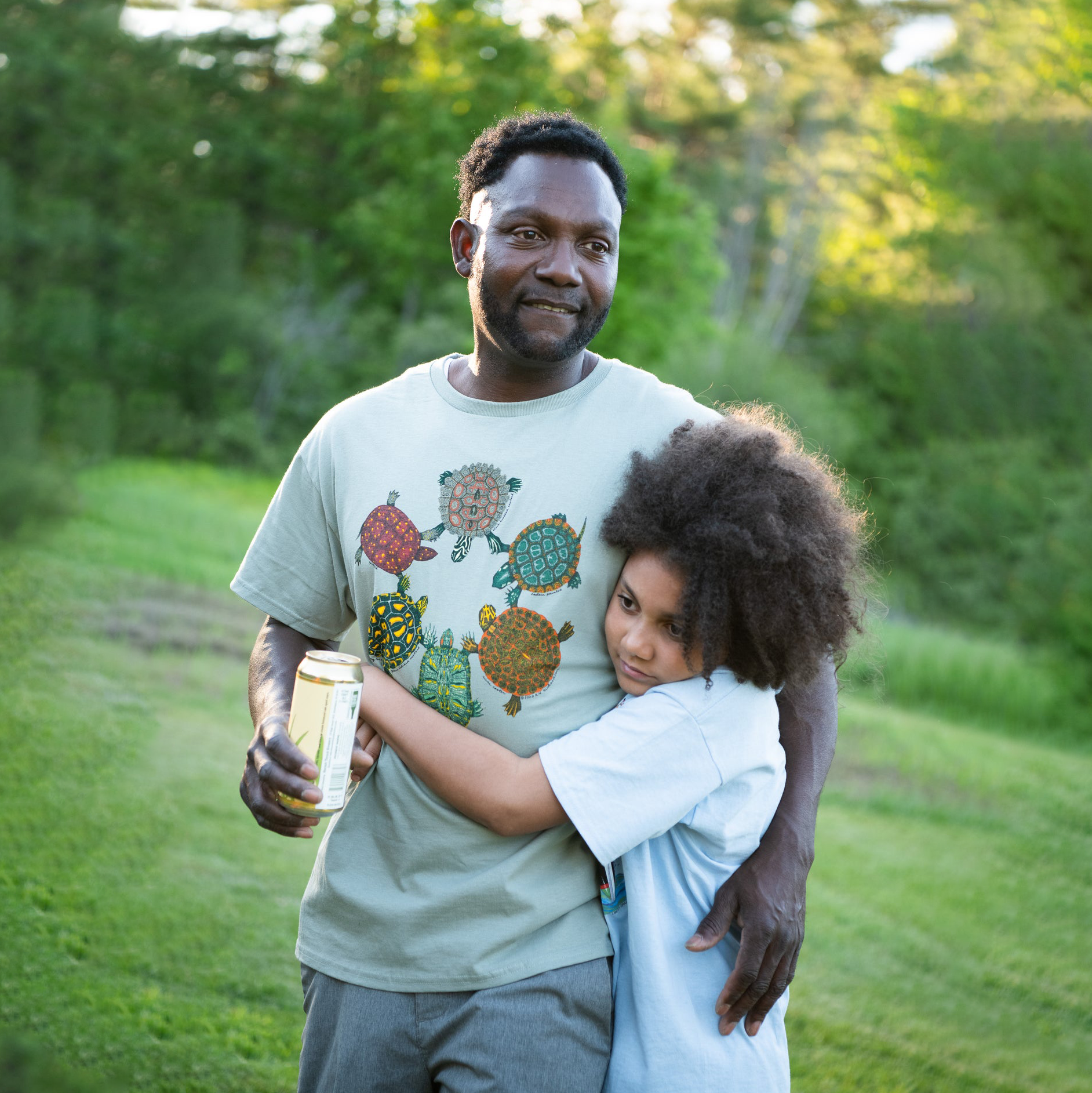 Turtle Circle Unisex Vintage Washed Tee