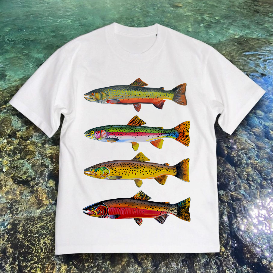 North American Trout Unisex Vintage Washed Tee