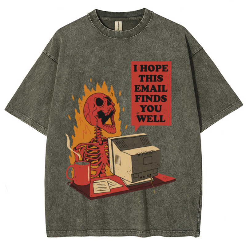 You Got Mail Unisex Vintage Wash Denim T-Shirts [💥Buy 4 get 5th 50%OFF]