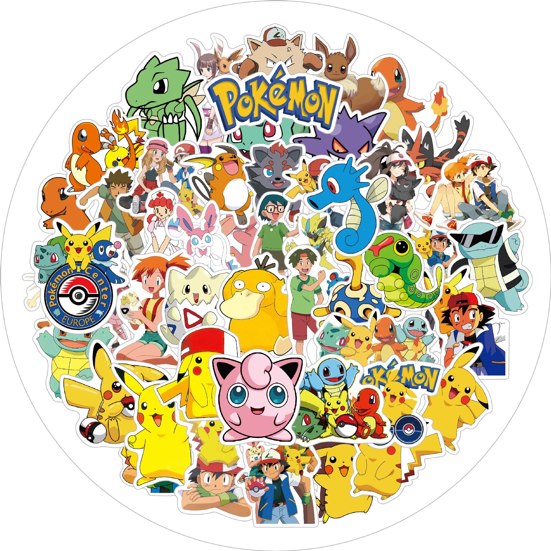 50 Pokémon Custom Doodle Stickers
