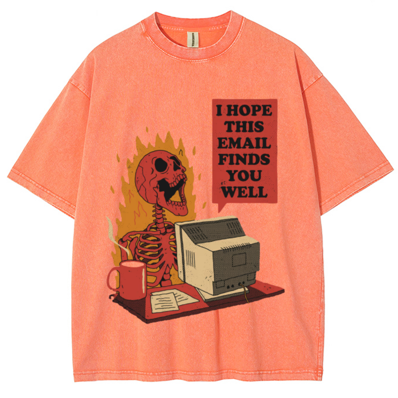 You Got Mail Unisex Vintage Wash Denim T-Shirts [💥Buy 4 get 5th 50%OFF]