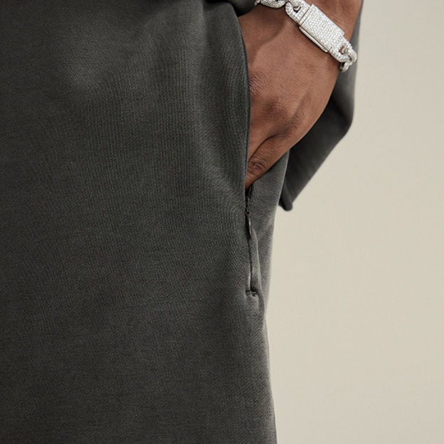 Vintage Unisex Casual Washed Plain Shorts 