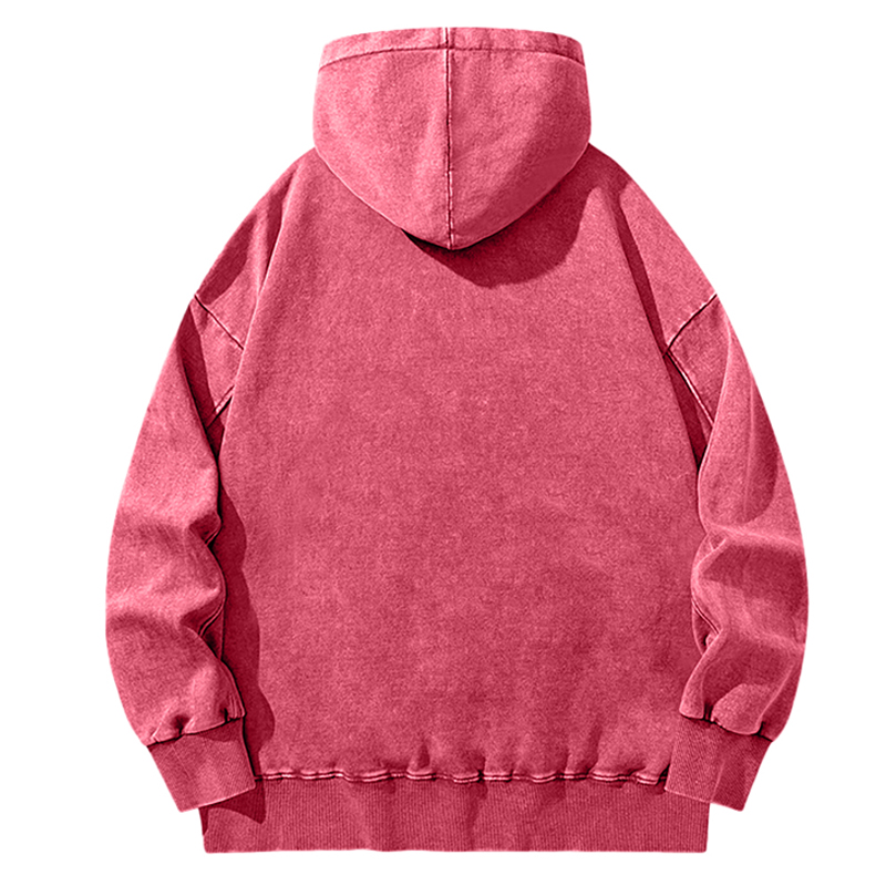 Death Is Coming Unisex Printed Casual Washed Hoodie Sweatshirt-Print-cool