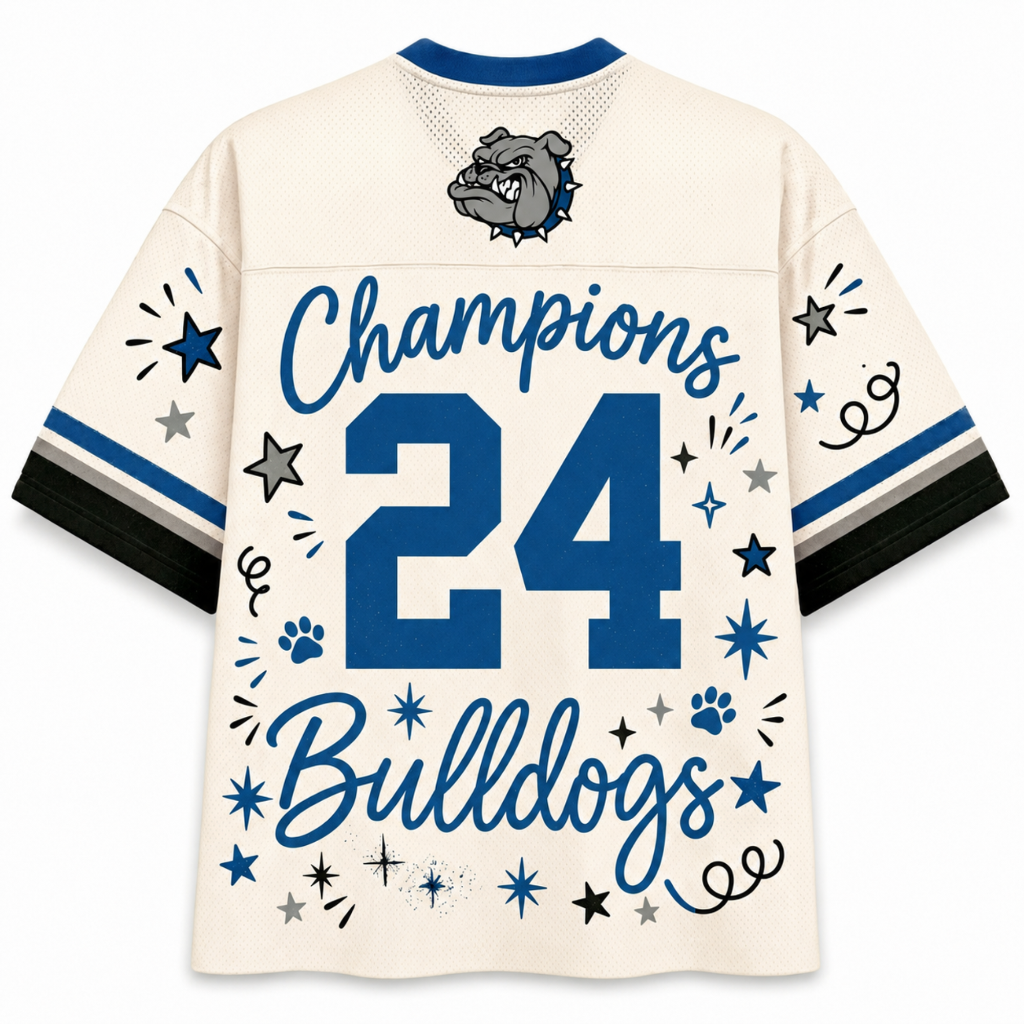 Chaotic Club Mascot Preppy Team Game Day Mesh Jersey